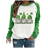 DUOWEI Fuzzy Set Womens Casual Long Sleeve Crew Neck Printed Pullover Hoodless Sweatshirts Fit Blouse Homage Sweatshirt