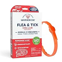 Wondercide Dog Collar - Flea, Tick, and Mosquito Repellent, Prevention for Dogs - with Natural Essential Oils - Pet and Family Safe - Up to 4 Months Protection