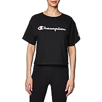 Champion Women's Cropped T-Shirt, Classic Cropped Tee Shirt for Women, Crop Top Tee Shirts