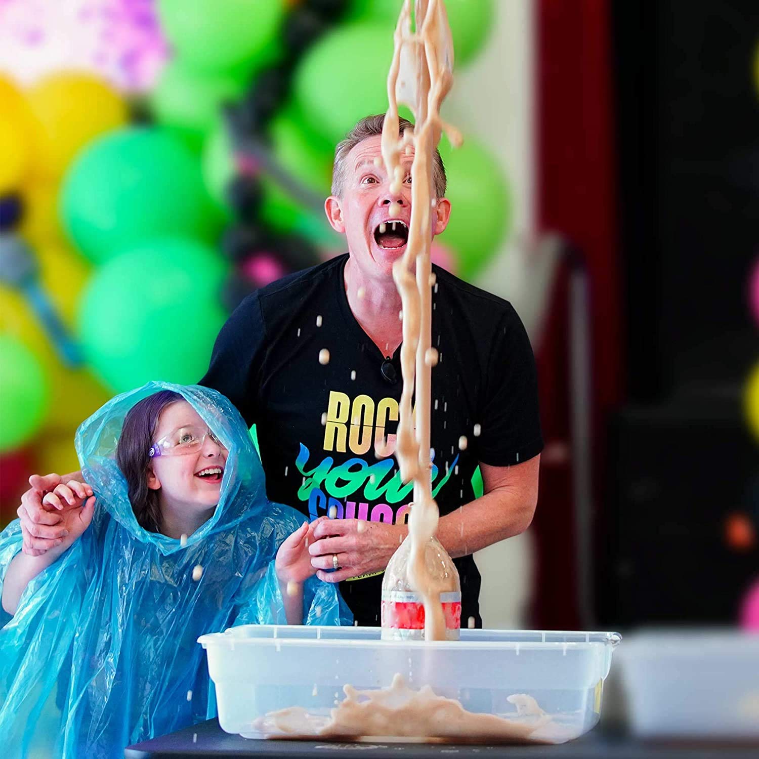 Steve Spangler Science Extreme Geyser Tube - Science Kit for Kids - Mentos & Soda Lab Experiment - Includes Tube, Candy, & Unique Spray Caps - Chemistry Magic - Classroom STEM Project