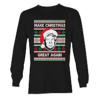 Make Christmas Great Again Ugly Sweater - Unisex Long Sleeve Shirt