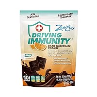 ZenEvo - Driving Immunity - Orange Chocolate with Vitamin C, D3 and Zinc - 10 Count