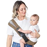Toddler Sling, Ergonomic Baby Sling Carrier with Adjustable Strap, Soft Padding & Non-Slip Hip Seat, Perfect for Infant and Toddler(7-44 lbs), Leopard