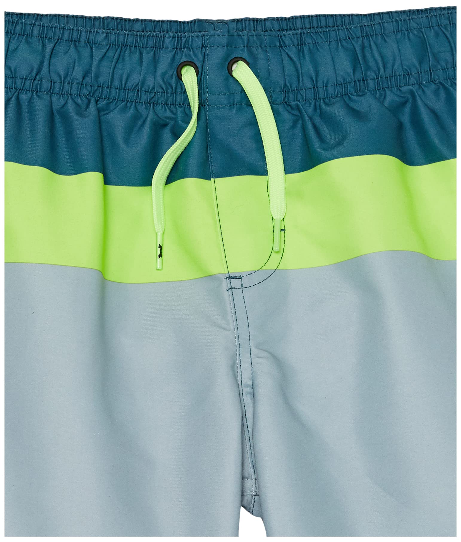 Under Armour Boys' Swim Trunk Shorts, Lightweight & Water Repelling, Quick Dry Material, Static Blue Triblock, X-Large
