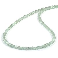 18 Inch Green Aventurine Crystal Necklace With 925 Sterling Silver Aventurine Crystals Jewelry - Necklaces for Women/Men Jade Aventurine Stone Choker