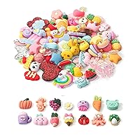 Kawaii Nail Charms, 50 Pcs Slime Charms Bulk, Candy Charms for Acrylic  Nails, Cute Flatback Resin Charms for DIY Crafts Making, Ornament  Scrapbooking