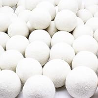 Wooland Wholesale Bulk Laundry XL Premium Wool Dryer Balls-100% New Zealand Organic Wool Natural Fabric Softener for Sensitive Skin, Babies (400 Count)