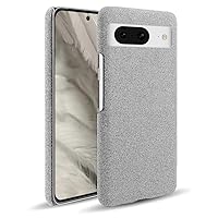 Case for Google Pixel 8 Pro/Pixel 8, Leather Case with Camera Lens Protection, Anti-Fingerprint Phone Cover (8,Grey)
