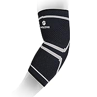 Elbow Brace Compression Sleeve - 1 pair Arm Support Sleeves for Men and Women Forearm Pain Relief Pads Braces for Tendonitis, Tennis & Golfers Elbow Treatment, Arthritis, Weightlifting - Medium