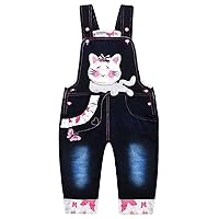 KIDSCOOL SPACE Baby Cotton 3D Cartoon Soft Knitted Jeans Overalls