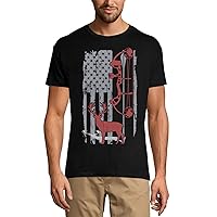 Men's Graphic T-Shirt Deer Us Flag Hunting Archery - Hunter Eco-Friendly Limited Edition Short Sleeve Tee-Shirt
