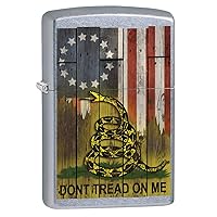 Lighter: Don't Tread on Me with Flag - Street Chrome 80901
