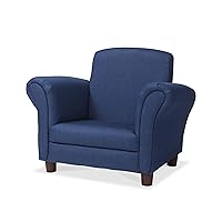 Melissa & Doug Denim Fabric Child’s Armchair (Kid’s Furniture, 23”L x 17.5”W x 18.3”H) - Children's Furniture, Child's Reading Chair, Chairs For Toddlers, Oversized Kid's Armchair