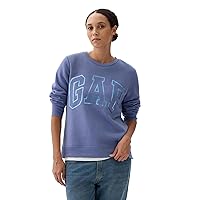 GAP Women's Pull-on Logo Crew Sweatshirt