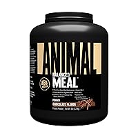 Meal - All Natural High Calorie Meal Shake - Egg Whites, Beef Protein, Pea Protein, Chocolate, 5 Pound (3930)