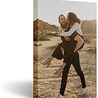 Create Custom Wall Art with Your Photo on Canvas - Custom Family Canvas Prints - Personalized Canvas Wall Art Prints Framed (frameless) (20x30cm/7.87x11.8in)