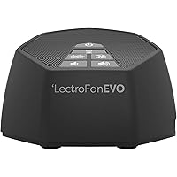 LectroFan EVO Guaranteed Non-Looping Sleep Sound Machine with 22 Unique Fan Sounds, White Noise Machine for Sleeping and Ocean Sounds, with Sleep Timer - Black (Renewed)