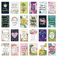 72 pcs Inspirational Quote Cards, Motivational Cute Unique Positive Greeting Thanks Cards, For Men, Women and Children at Home Or at Work, Suitable for School, Party Favors, Birthday Decor