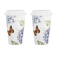 Lenox 891265 Butterfly Meadow 2-Piece Thermal Travel Mug Set