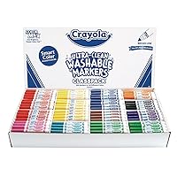 Crayola Exclusive Smart Color Ultra-Clean Washable Marker Classpack, Set of 200, Washable Markers for Kids, Markers (Item # 200CS)