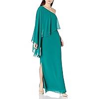 LAUNDRY BY SHELLI SEGAL Women's One Shoulder Popover Gown