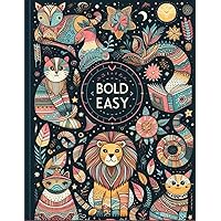 Bold Easy: coloring book simple for kids -