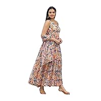Women's || Partywear || Daily wear || Casual wear || Fashionable ||Stiched Gown wih Dupptta || Newly Attractive Digital Print Multi