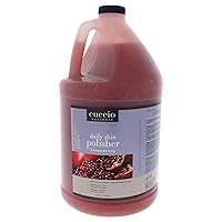 Cuccio Naturale Daily Skin Body Polisher - Soothes And Softens Your Skin - Gentle Exfoliation Process - Lifts Dead Cells From The Skin’s Surface - Radiant Skin - Pomegranate And Fig - 1 Gallon