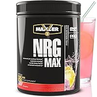 Maxler NRG MAX Pre Workout Powder with Taurine, L Citrulline Malate, Beta Alanine Creatine - Explosive Energy, Enhanced Endurance, Improved Concentration & Accelerated Recovery - Pink Lemonade 12.2 Oz