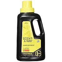 Hunters Specialties Scent-A-Way MAX Odorless Laundry Detergent | Scent Eliminator Unscented Formula for Hunting Gear - 32 OZ Bottle