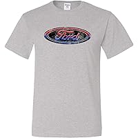 Ford Oval T-Shirt Distressed Logo Tall Tee