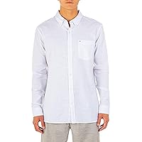 Hurley Men's One and Only Textured Long Sleeve Button Up