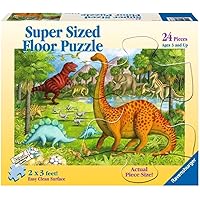 Ravensburger Dinosaur Pals 24 Piece Floor Jigsaw Puzzle for Kids - 05266 - Every Piece is Unique, Pieces Fit Together Perfectly