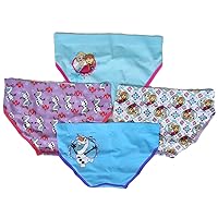 Handcraft Frozen 4-Pack Little Big Girls Seemless Hipsters Sizes 6-16 Tagless Spandex Boxed