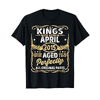 Kings Are Born In April 2015 Limited Edition Vintage Bday T-Shirt