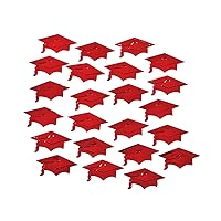 Fun Express - Red Graduation Hat Foil Confetti (2 Oz) for Graduation - Party Decor - General Decor - Confetti - Graduation - 1 Piece