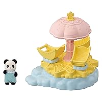 Calico Critters Baby Star Carousel, Dollhouse Playset with Collectible Doll Figure