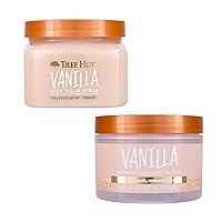 Vanilla Shea Sugar Scrub Bundled With Whipped Body Butter, New Scent Gift Set 2023, 26.4 Ounce beige
