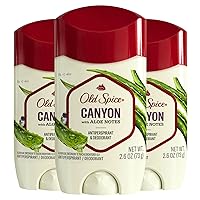 Old Spice Men's Antiperspirant & Deodorant Canyon with Aloe, 24/7 Odor Protection, 2.6oz (Pack of 3)