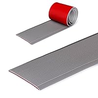 4x36in Heavy Duty Anti Slip Stair Treads(1-Pack) - Waterproof Outdoor/Indoor Non Skid Tape for Stairs | Adhesive Rubber Grip Strips for Steps & Ramps - Grey