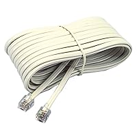 48106 Phone Line Cord 7-Feet Ivory Landline Telephone Accessory