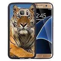 Galaxy S7 Edge Case,S7 Edge Case,Siberian Tiger In Russia Black Rubber Case For Samsung Galaxy S7 Edge