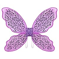 YiZYiF Halloween Costume Fairy Wings Cosplay Elf Butterfly Wings Party Dress Up Type C Purple One Size