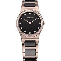 Bering Time Women's Quartz Watch Ceramic 32430-746 with Metal Strap