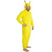 Pokemon Pikachu Onesie, Mens Onesies Halloween Costumes, Fleece Adult Onesie