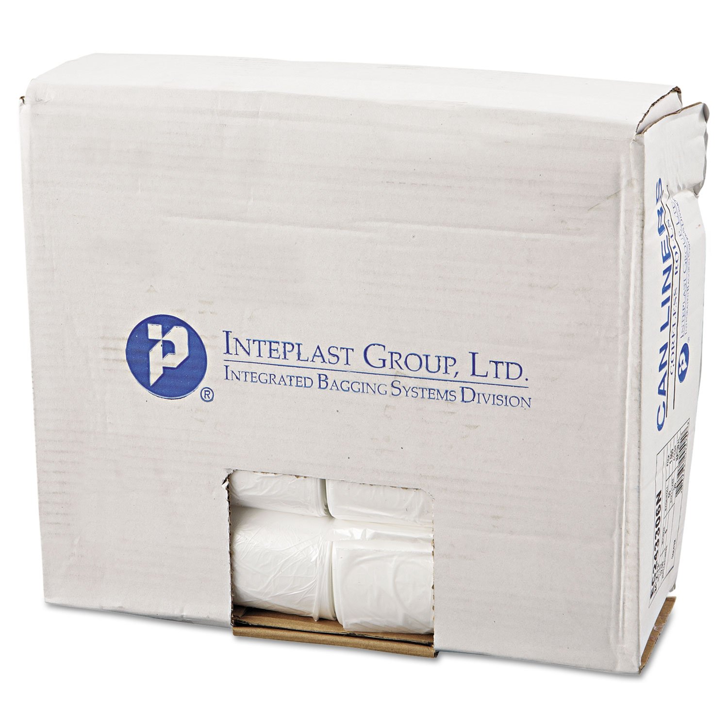 Inteplast EC243306N Can Liners, Perforated, 16 Gallon, 24 x 33, Natural 1000/CT