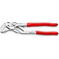 KNIPEX - Pliers Wrench, Chrome (86 03 180), Red