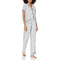 Women's Bella Printed Short Sleeve Top & Boxer Pajama Set