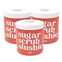 Sugar Scrub Slushie, Hydrate, Exfoliate, & Moisturizing Scrub for Hands, Body, and Face, Gifts for Her (10 oz each) – Aloha (Pack of 3)
