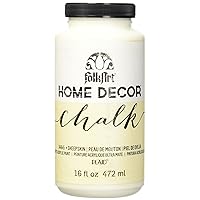 FolkArt 34845 Home Decor Chalk Furniture & Craft Paint in Assorted Colors, 16 ounce, Sheepskin